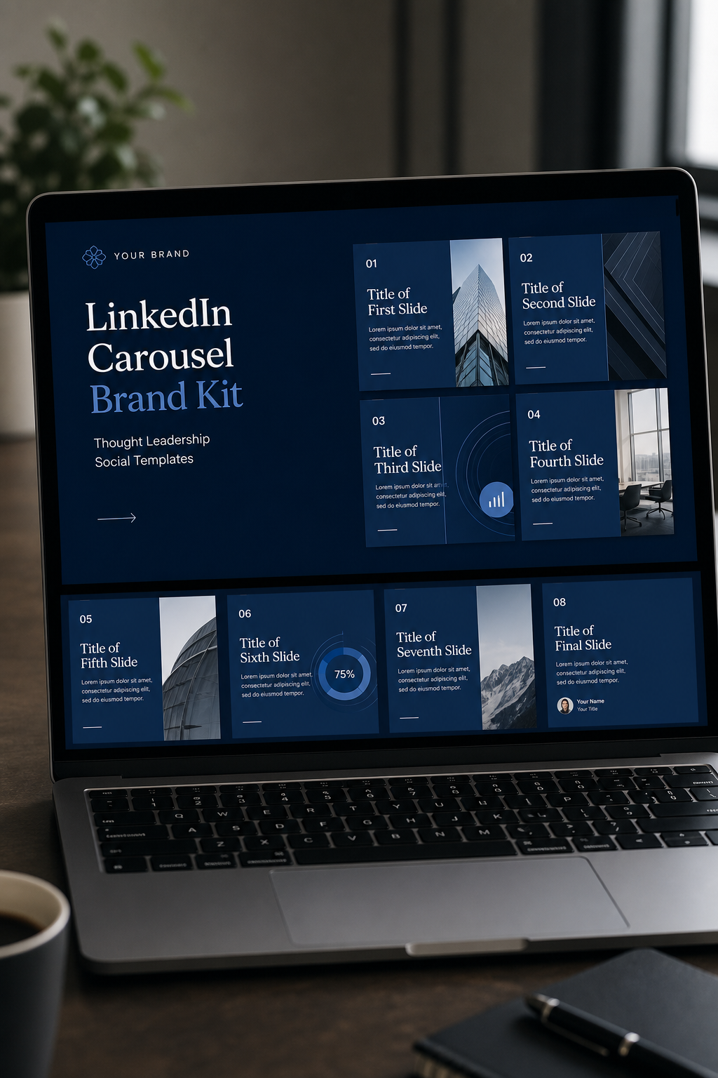 Kit de carrossel de marca para LinkedIn